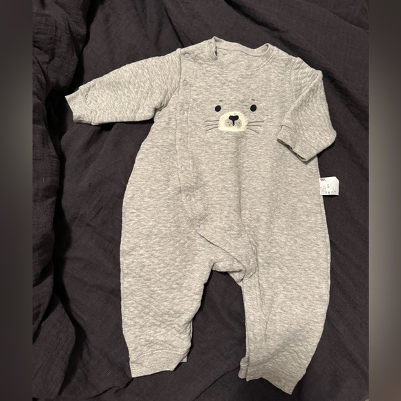 Uniqlo Baby Quilted Long Sleeve One Piece (80cm) - Picture 1 of 4